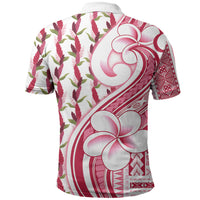 Samoa Teuila Polo Shirt White Samoan Siapo Motifs LT05 - Polynesian Pride