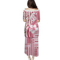 Samoa Teuila Puletasi White Samoan Siapo Motifs LT05 - Polynesian Pride