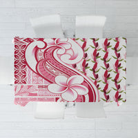 Samoa Teuila Tablecloth White Samoan Siapo Motifs