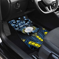 Palau Car Mats Polynesian Dolphin Tropical Hibiscus Style