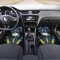 Palau Car Mats Polynesian Dolphin Tropical Hibiscus Style