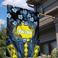 Palau Garden Flag Polynesian Dolphin Tropical Hibiscus Style