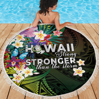 Hawaii Strong Beach Blanket Polynesian Tribal Tropical Flowers