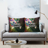 Hawaii Strong Pillow Cover Polynesian Tribal Tropical Flowers