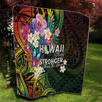 Hawaii Strong Quilt Polynesian Tribal Tropical Flowers