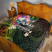 Hawaii Strong Quilt Polynesian Tribal Tropical Flowers