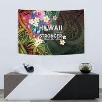 Hawaii Strong Tapestry Polynesian Tribal Tropical Flowers