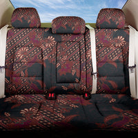 Indonesian Parang Batik Back Car Seat Cover Red Floral Pattern