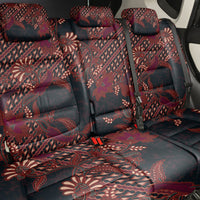 Indonesian Parang Batik Back Car Seat Cover Red Floral Pattern