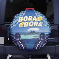 French Polynesia Bora Bora Spare Tire Cover Beach Landscape Polynesian Style