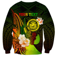 Personalised Hawaii State Motto Sweatshirt Hawaiian Tribal Reggae Hammerhead Shark LT05 - Polynesian Pride