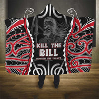 Aotearoa Waitangi Day Hooded Blanket Maori Warrior Tribal Tattoo