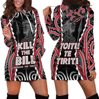 Aotearoa Waitangi Day Hoodie Dress Maori Warrior Tribal Tattoo