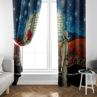 Kei Wareware Tatou New Zealand ANZAC Day Window Curtain Starry Night Inspo Style