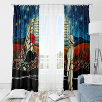 Kei Wareware Tatou New Zealand ANZAC Day Window Curtain Starry Night Inspo Style