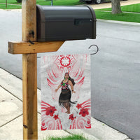 New Zealand Women's Day Garden Flag Maori Wahine Polynesian Pattern