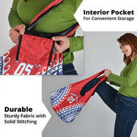 Custom Tuamotu Archipelago Grocery Bag Polynesian Tribal Tattoo