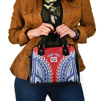 Custom Tuamotu Archipelago Shoulder Handbag Polynesian Tribal Tattoo