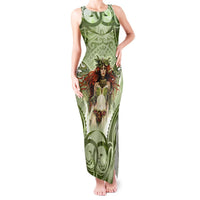 New Zealand Maori Fairy Patupaiarehe Tank Maxi Dress Polynesian Style LT05 Women Red - Polynesian Pride