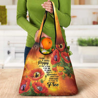 ANZAC Day Red Poppy Grocery Bag Honoring The ANZAC Spirit