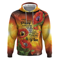 ANZAC Day Red Poppy Hoodie Honoring The ANZAC Spirit