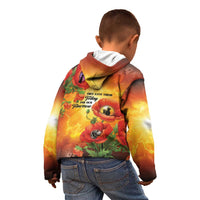 ANZAC Day Red Poppy Kid Hoodie Honoring The ANZAC Spirit