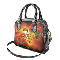ANZAC Day Red Poppy Shoulder Handbag Honoring The ANZAC Spirit