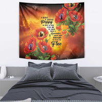 ANZAC Day Red Poppy Tapestry Honoring The ANZAC Spirit