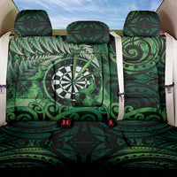New Zealand Darts Back Car Seat Cover Maori Koru Dartboard Green Flame