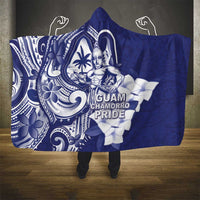 Guam Chief Quipuha Hooded Blanket Polynesian Pattern With Guasali Flowers