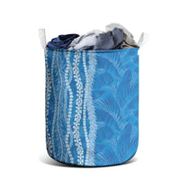 Hawaii Prince Kuhio Laundry Basket Blue Hawaiian Lau Maia With Leis