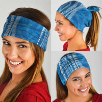 Hawaii Prince Kuhio Neck Gaiter Blue Hawaiian Lau Maia With Leis