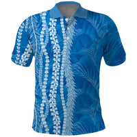 Hawaii Prince Kuhio Polo Shirt Blue Hawaiian Lau Maia With Leis