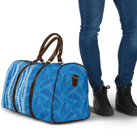 Hawaii Prince Kuhio Travel Bag Blue Hawaiian Lau Maia With Leis