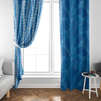 Hawaii Prince Kuhio Window Curtain Blue Hawaiian Lau Maia With Leis