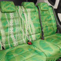 Hawaii Prince Kuhio Back Car Seat Cover Lime Green Hawaiian Lau Maia With Leis