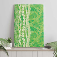 Hawaii Prince Kuhio Canvas Wall Art Lime Green Hawaiian Lau Maia With Leis