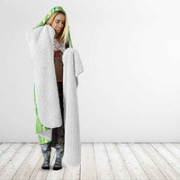 Hawaii Prince Kuhio Hooded Blanket Lime Green Hawaiian Lau Maia With Leis