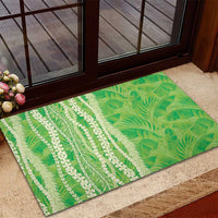 Hawaii Prince Kuhio Rubber Doormat Lime Green Hawaiian Lau Maia With Leis
