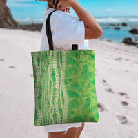Hawaii Prince Kuhio Tote Bag Lime Green Hawaiian Lau Maia With Leis