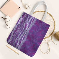 Hawaii Prince Kuhio Tote Bag Violet Hawaiian Lau Maia With Leis