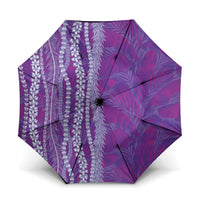 Hawaii Prince Kuhio Umbrella Violet Hawaiian Lau Maia With Leis