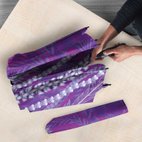 Hawaii Prince Kuhio Umbrella Violet Hawaiian Lau Maia With Leis