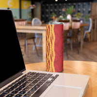 Hawaii Prince Kuhio Skinny Tumbler Red Hawaiian Lau Maia With Leis
