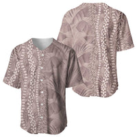 Hawaii Prince Kuhio Baseball Jersey Mocha Hawaiian Lau Maia With Leis