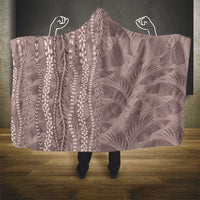 Hawaii Prince Kuhio Hooded Blanket Mocha Hawaiian Lau Maia With Leis