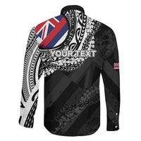 Personalised Hawaii Prince Kuhio Family Matching Tank Maxi Dress and Hawaiian Shirt Hawaiian Maile Lei LT05 - Polynesian Pride