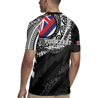 Personalised Hawaii Prince Kuhio Rugby Jersey Hawaiian Maile Lei