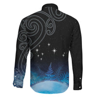 New Zealand Matariki Family Matching Summer Maxi Dress and Hawaiian Shirt Pleiades Star Cluster Blue Galaxy LT05 - Polynesian Pride