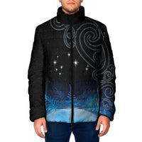 New Zealand Matariki Padded Jacket Pleiades Star Cluster Blue Galaxy